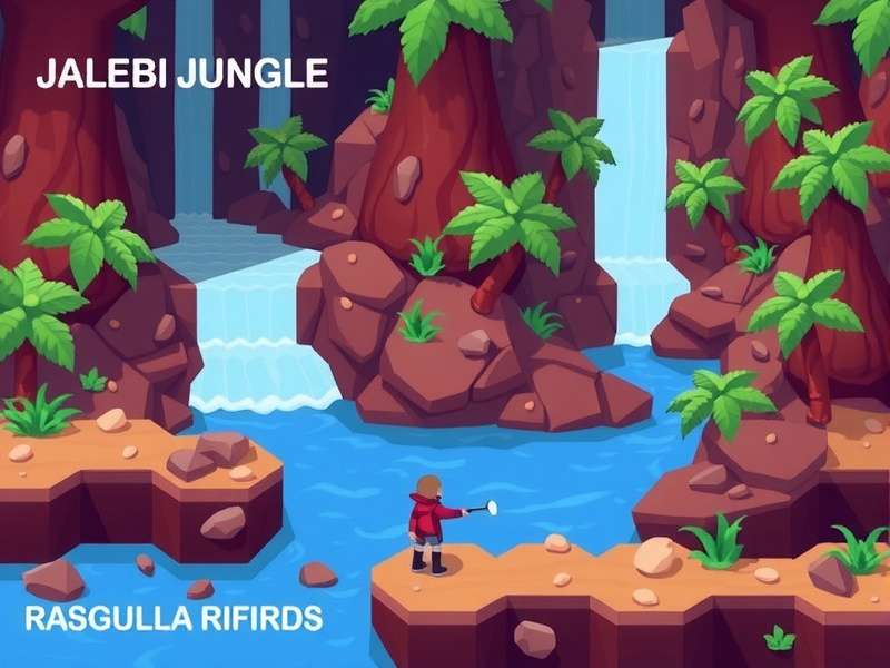 Pixel Choco Explorer - Sweet Regions Pixel Choco Explorer regions including Jalebi Jungle and Rasgulla Rapids